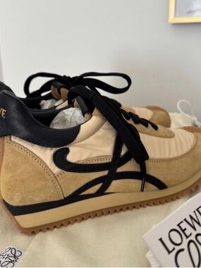 LOEWE Flow Runner Nylon & Suede Sneaker